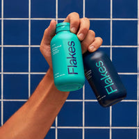 Flakes Anti Dandruff Shampoo and Conditioner Set for Men with Scalp Massager | Dry, Flaky, & Itchy Scalp Shampoo | Sulfate and Paraben Free | Hydrating Shampoo & Moisturizing Conditioner | 9 fl oz