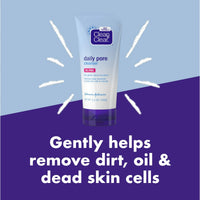(2 pack) Clean & Clear Daily Pore Facial Cleanser for Acne-Prone Skin, 5 fl. oz