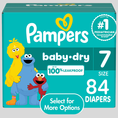 Pampers Baby Dry Diapers Size 7, 84 Count