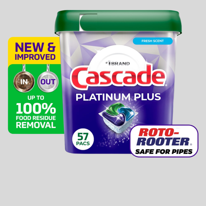 Cascade Platinum Plus Dishwasher Pods