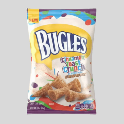 Bugles Corn Snacks, Sweet and Salty Churro, 3 Oz Pack of 6
