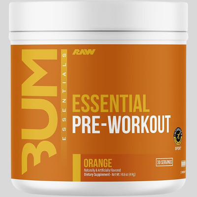 RAW Essential Pre-Workout Powder (Orange) - Chris Bumstead Sports Nutrition Supplement