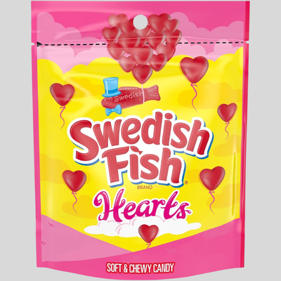 SWEDISH FISH Soft & Chewy Valentines Day Candy Hearts
