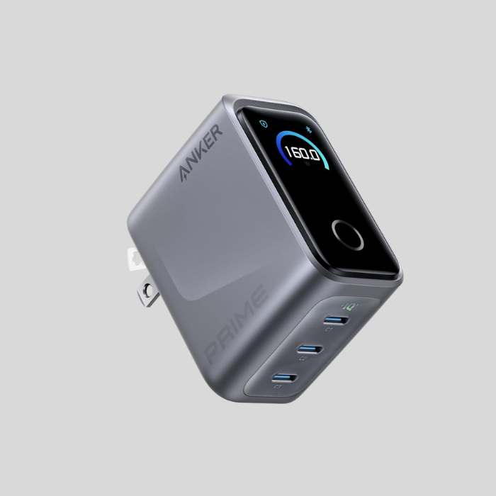 Anker Prime Charger, 160W 3-Port Compact GaN USB C Charger Block