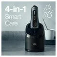 Braun 5-in-1 smart care device on a gray surface with '5-in-1 Smart Care' text and droplet icons.