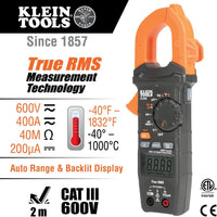 Klein Tools CL320KIT HVAC Kit for HVAC Testing; Digital Clamp Meter