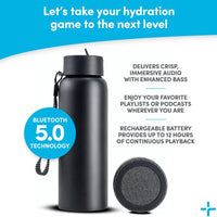 TYLT Smart Water Bottle with Bluetooth Speaker